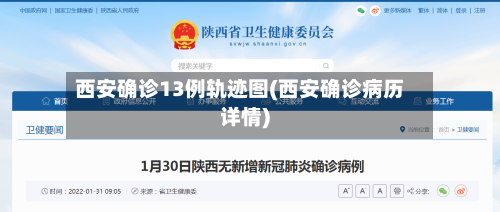 西安确诊13例轨迹图(西安确诊病历详情)